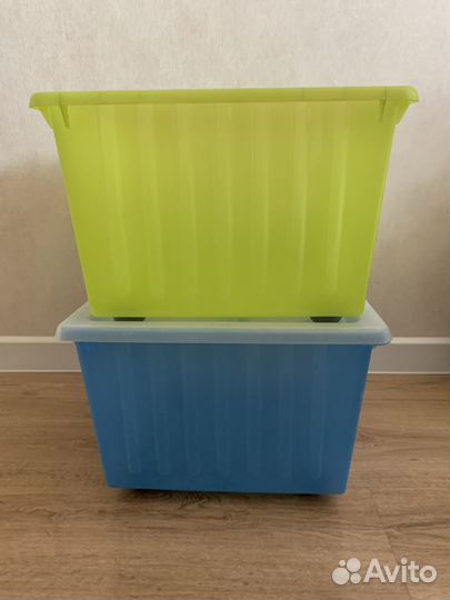 Контейнер для игрушек IKEA Vessla 2 шт