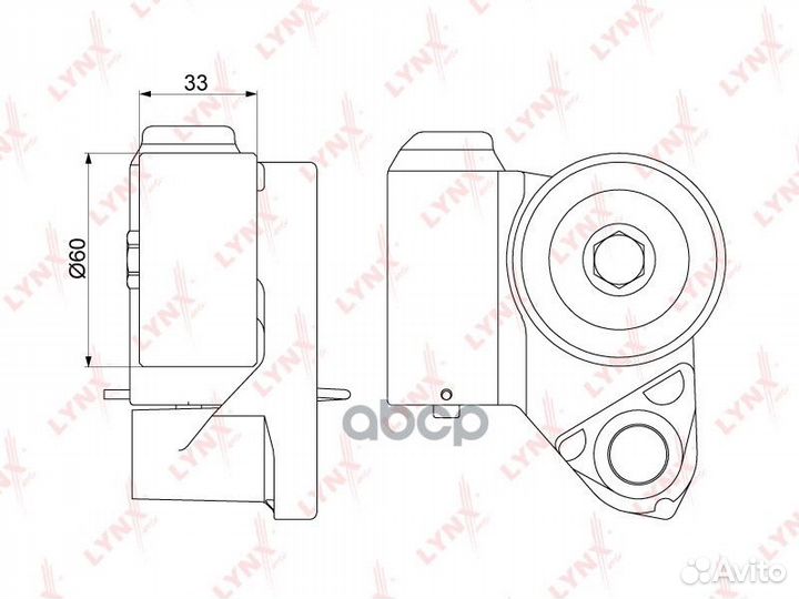 Натяжитель ремня грм PT1044 lynxauto