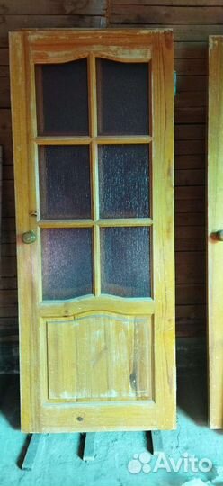 Дверь входная деревянная бу