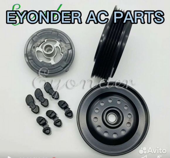 Шкив компрессора кондиционера opel corsa d 6854091