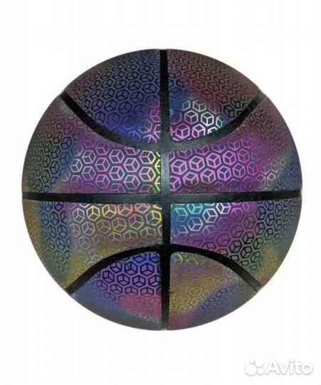 Баскетбольный мяч 7 рефлективный светящийся