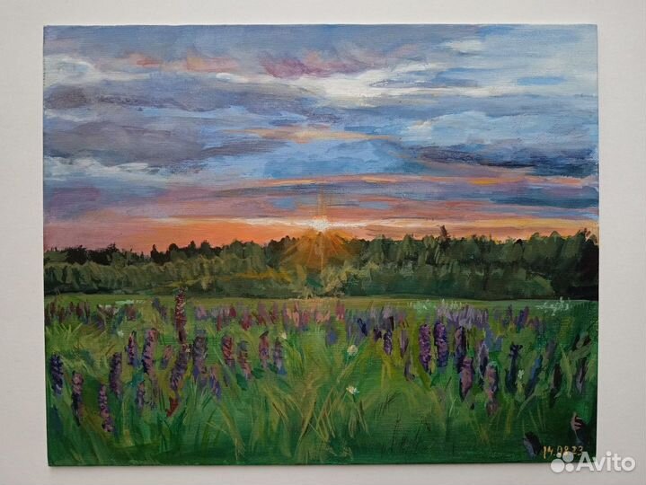 Картина темпера холст