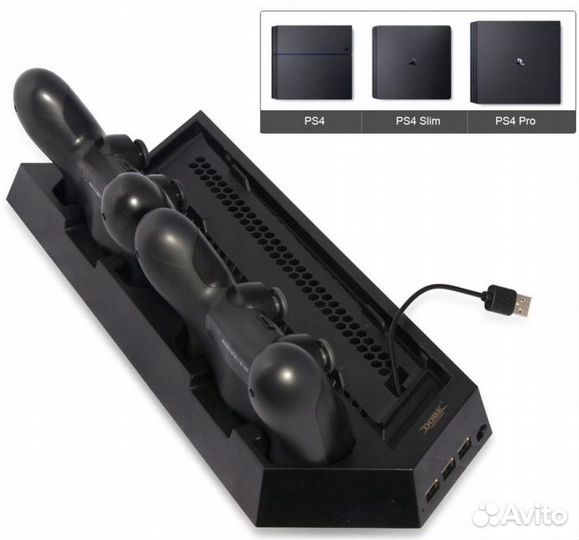 Подставка с охлаждением ps4 fat slim pro TP4-023B