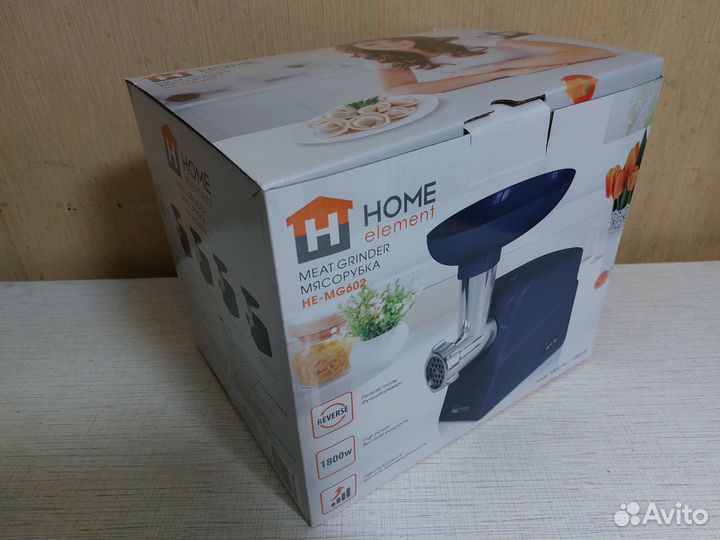Новая мясорубка Home Element 1800w