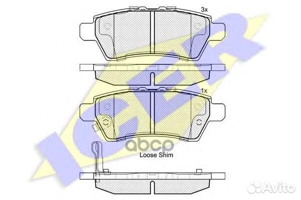 Колодки дисковые задние nissan pathfinder 2.5D