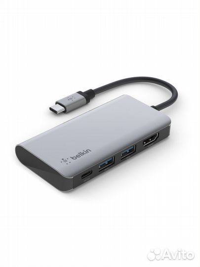 Адаптер belkin Connect USB-C 4-in-1 Multiport