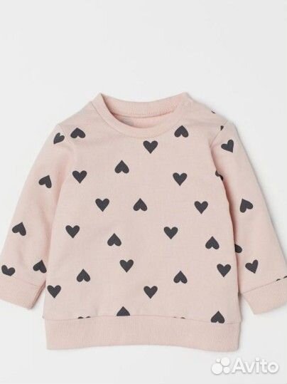 Свитшот, кофта H&M для девочки 68-74