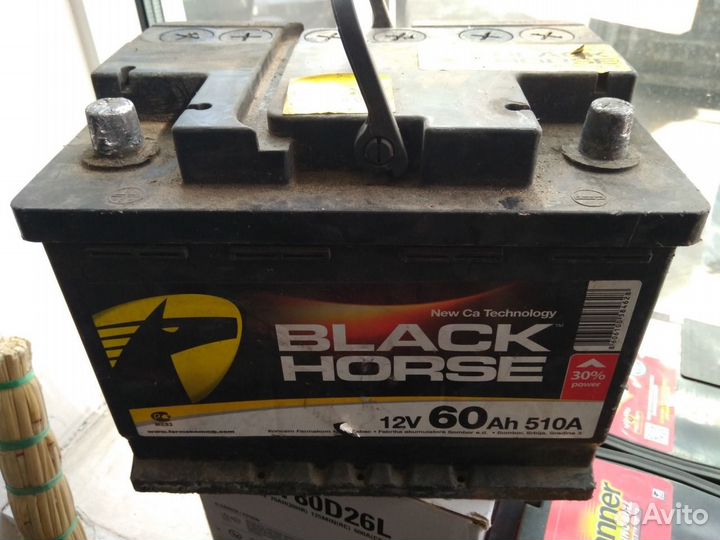 60 Ач аккумулятор б/у Black Horse 6ст-60