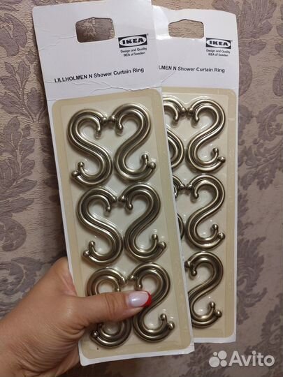 Крючок Икеа металл хром