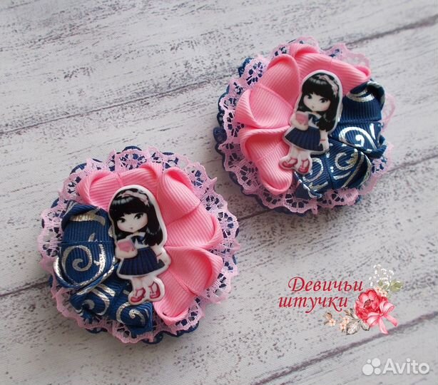 Набор школьных бантиков ручной работы