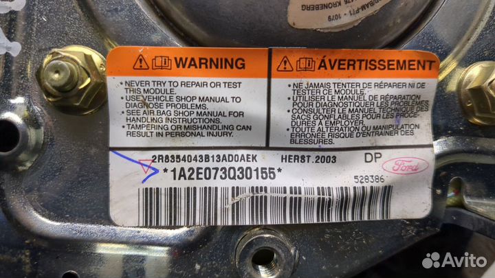 Подушка безопасности водителя Jaguar S-type, 2003