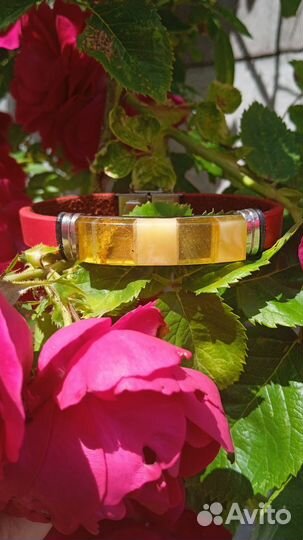 Браслеты с янтарём