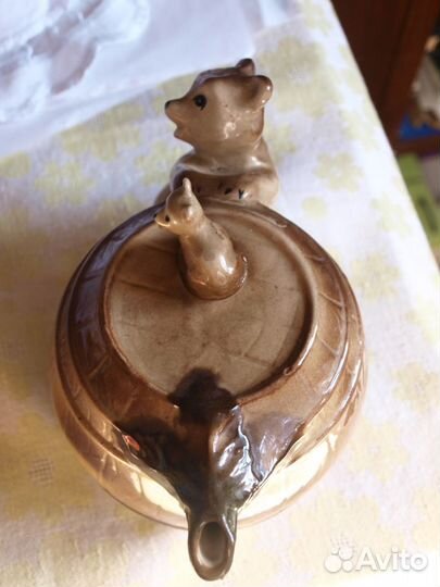 Мишки Бочонок Керамика Фарфор СССР