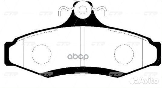 Колодки тормозные дисковые GK0435 CTR