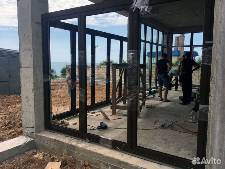 Алюминиевые окна под ключ