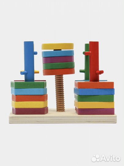 Новые. Развивающие игрушки, пирамида сортер