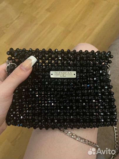 Сумка клатч из бисера бусин ручная работа