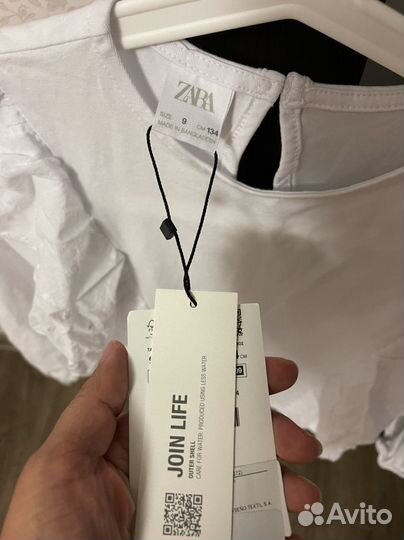 Блузка zara для девочки 134