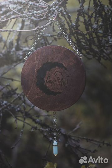 Панно дерево Поток бесконечности, пирография