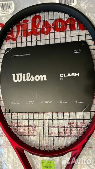 Теннисная ракетка Wilson Clash 98 V2.0 Вес: 310