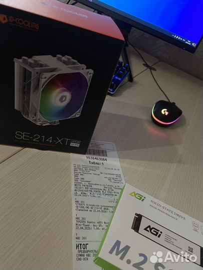 Комплект I3 10100F, 16 GB 4000, SSD m2 256, охлад