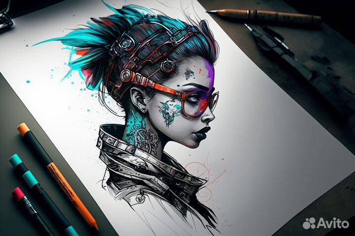 Арт на заказ, эскизы тату, обложки, аватарки