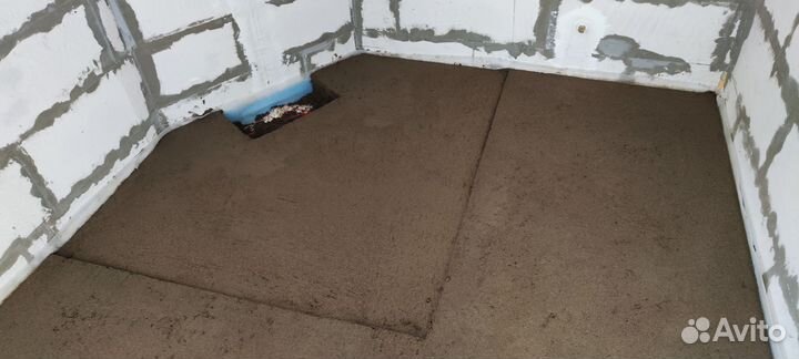 Полусухая стяжка пола за 1 день