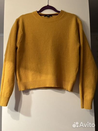 Шерстяной свитер Uniqlo юникло охра