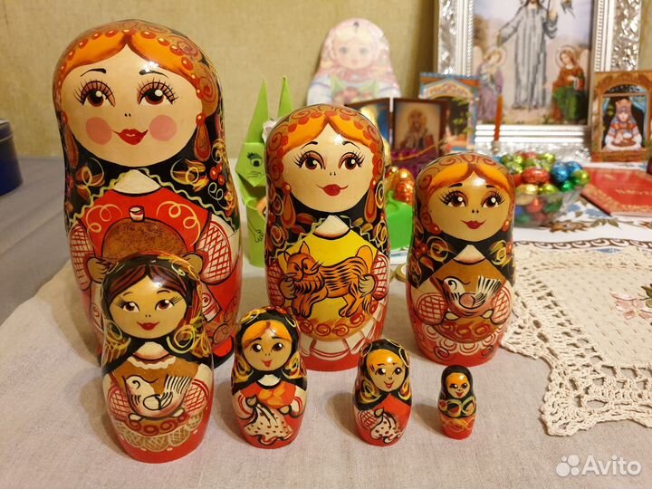 Матрешка 19 см (7 мест)