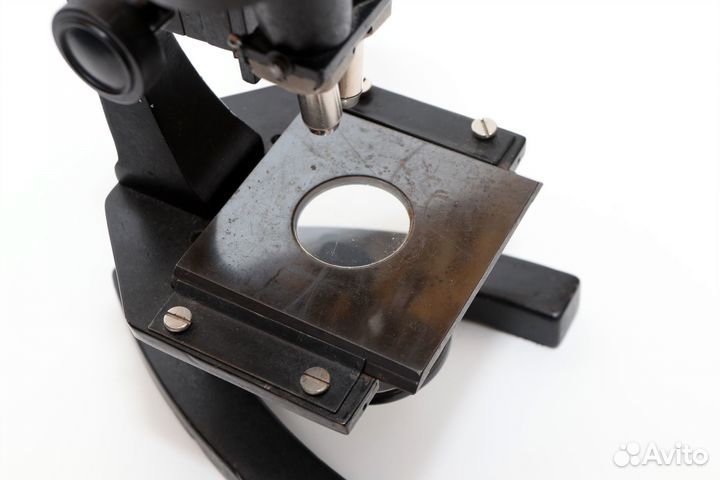 Микроскоп антикварный биологический зеркальный кол