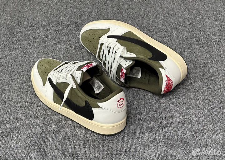 Air jordan 1 low travis scott medium olive