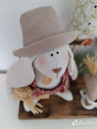 Интерьерная кукла ручной работы tilda