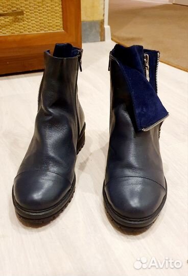 Ботильоны натуральная кожа зимние