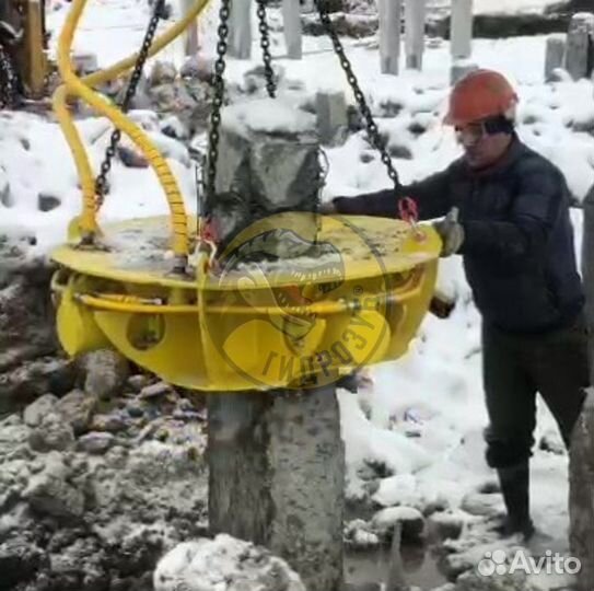 Сваерезка Срубка свай 300х300 установкой Гидрозуб