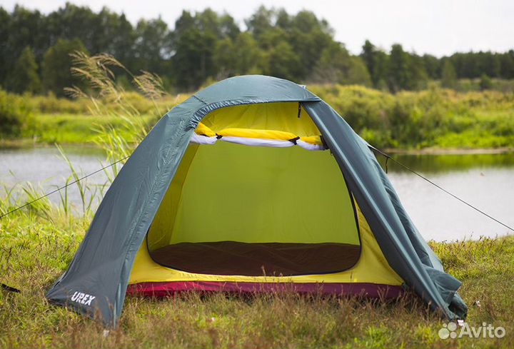 Туристическая, каркасная палатка Urex Ока-2 Серый