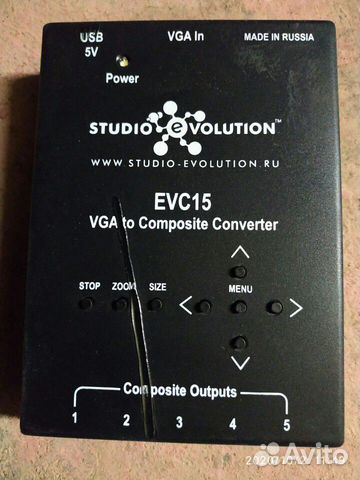 Конвертер evс15 для караоке Evolution.Vga -5rca