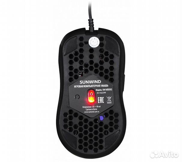 Мышь SunWind SW-M800G, черный