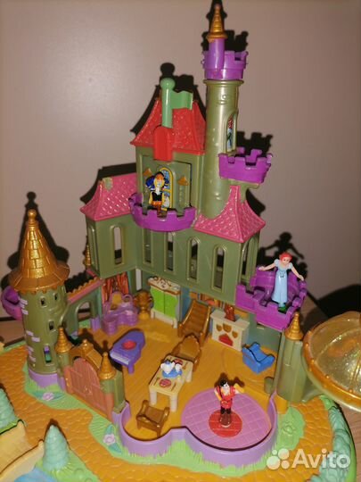 Винтажный замок с фигурками Polly pocket 1997