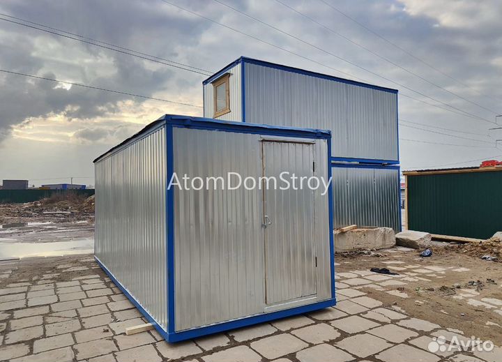 Блок контейнер 6*2,4м для строителей