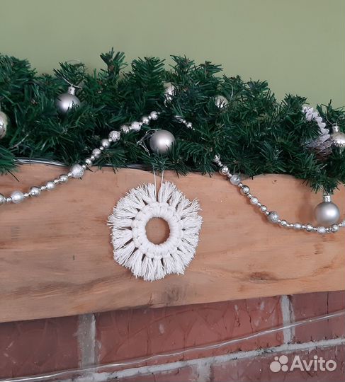 Новогодние игрушки макраме