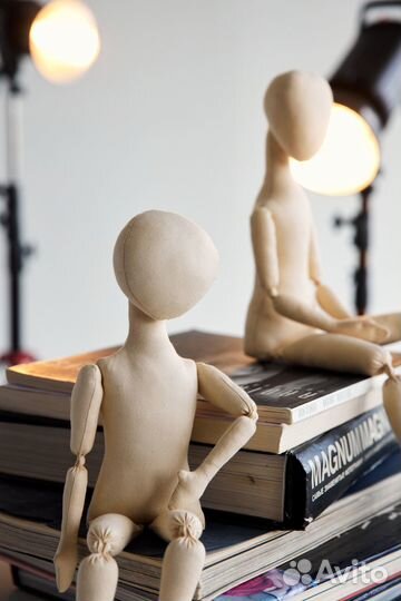Пара Леон и Маргарита. Заготовки интерьерных кукол