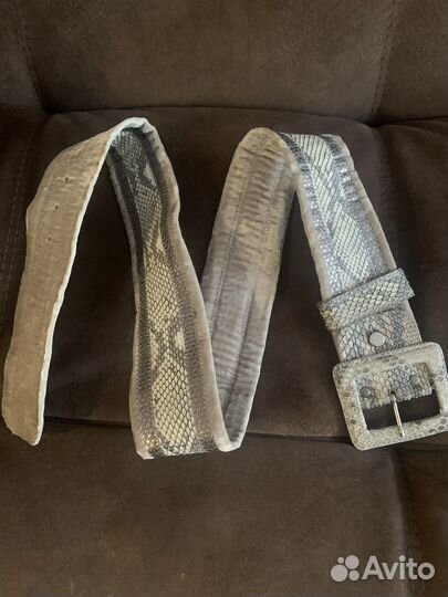 Ремень женский натуральная кожа для шубы