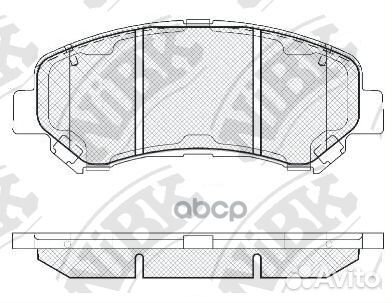 Колодки тормозные дисковые перед PN2801 NiBK