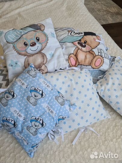 Бортики в кроватку для новорожденных