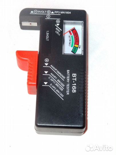 Тестер для батареек со стрелочным индикатором