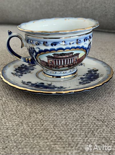 Сервиз чайный, Гжель, эксклюзивная редкость