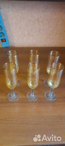 Фужеры цветное стекло СССР