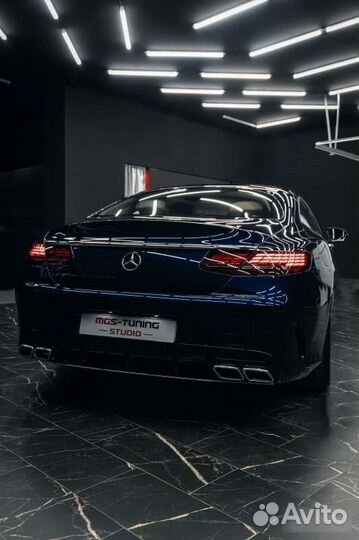 Диффузор + насадки стиль S63 AMG S-coupe C217