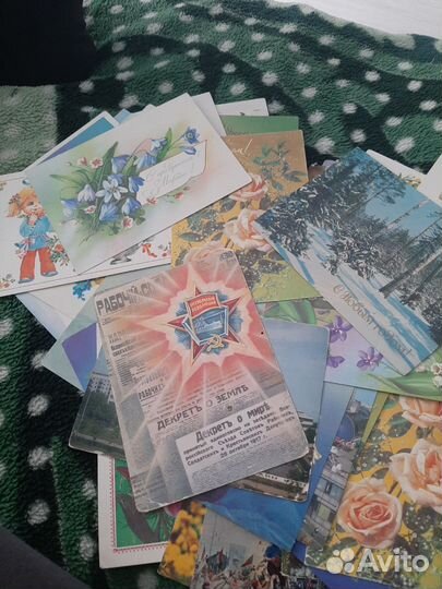 Открытки советские СССР почтовые карточки