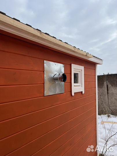 Баня каркасная 6 на 2.3